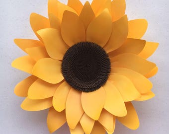 DIY Sunflower, Paper Flower Template for Silhouette or Cricut Explore (SVG, DXF)