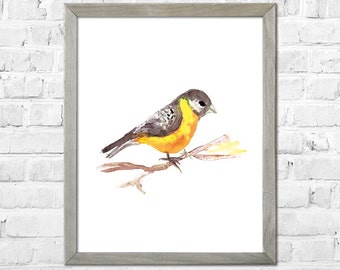 Birds Watercolor Print, Bird Wall Decor, Bird Art, Bird Print, Watercolor Art, Nursery Art