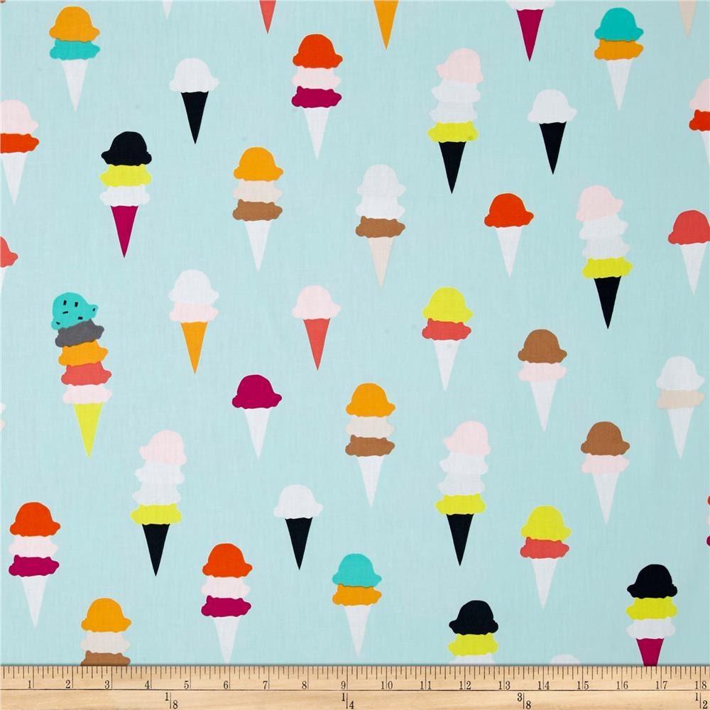 Ice Cream Fabric Multicolored Art Gallery I Scream You