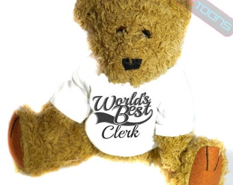 Clerk Thank You Gift Teddy Bear