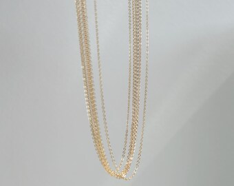 ALEX Necklace • Delicate Chain • Layering Necklace, Delicate Necklace, Simple Chain Necklace, Wedding Necklace, Thin Chain Necklace, Gift
