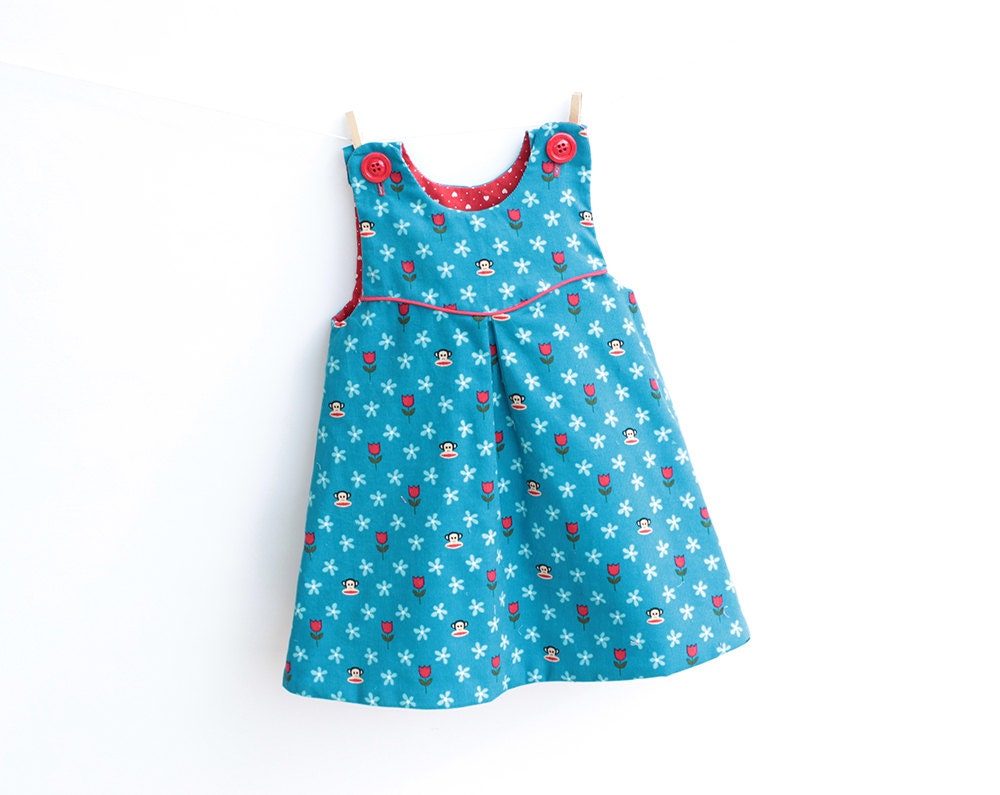 Girl Baby Girl Dress Overall sewing pattern Pdf MINI TULIPS