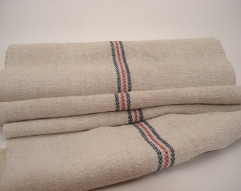Antique Handloomed UPHOLSTERY Antique Hemp Linen Ecofriendly for Stairrunner 6,5 Yard