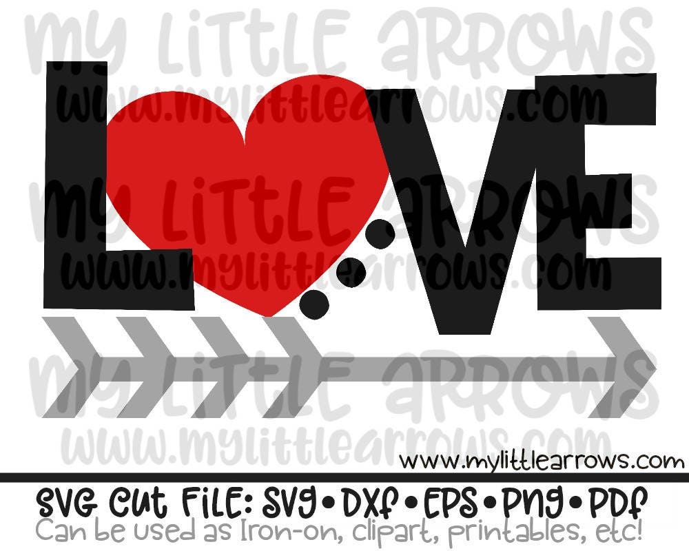 Download Love heart arrow svg - valentine svg - arrow svg - SVG for ...