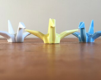 Trip of Ceramic Chopstick Rests.