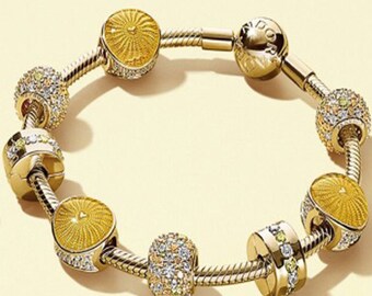 PANDORA Shine Rays Of Sunshine Charm Bracelet Gift Set