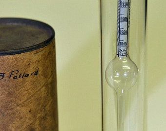 Antique Extremely Rare Danville VERMONT Furniture Makers HYDROMETER By Sterling Varnish Co. Fine Furniture Mixing Varnish Tool