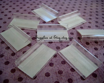 Sale Clear Plastic Lip Self-Adhesive 1 inch Backs Lips Earring Card Adapters Hanging Tab for Earring Spinner display-hanging card adapters
