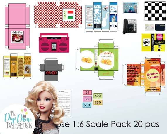 Playscale 16 Dollhouse Printables Instant Download