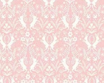 Quilting Cotton - LEWIS AND IRENE - Salisbury Spring - Hares on Pink - 1/2m piece