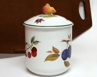 Royal Worcester Evesham Vale COFFEE Canister
