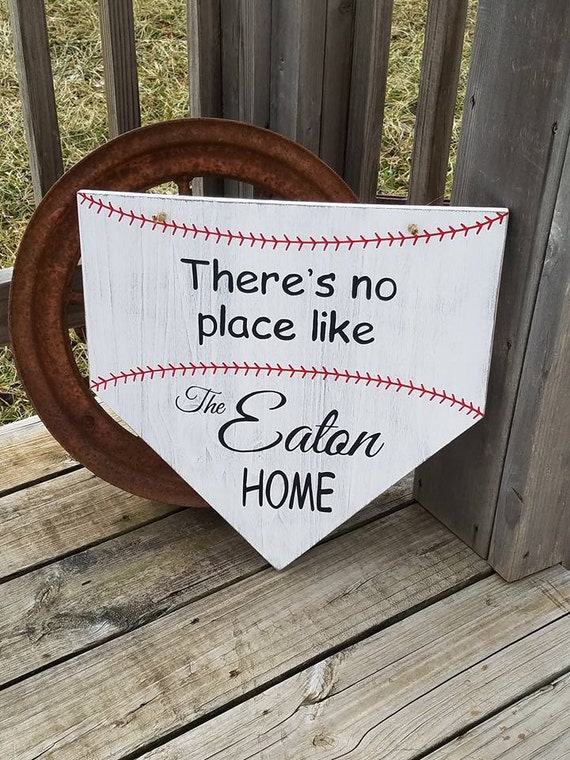 Baseball Sign Homeplate Sign Front Door Decor Softball