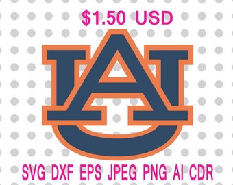 Auburn Tigers Logo Svg Dxf Eps Png Jpg Cdr Ai Cut Vector File Silhouette Cameo Cricut Design Vinyl Decal