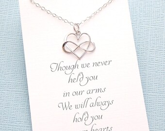 Miscarriage Necklace | Infinity Necklace, Bereavement Gift, Condolence Gift, Pregnancy Loss, Infant Loss, Miscarry Gift, Miscarriage Gift |4