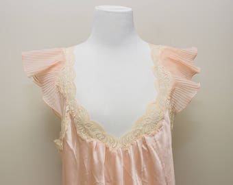 Gorgeous Vintage Christian Dior Pink Satin Night Gown