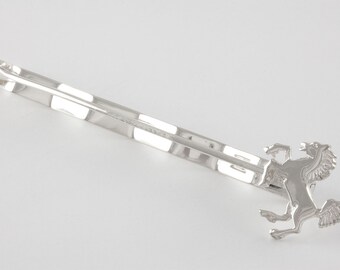 Stuttgart Horse Tie Clip, Sterling Silver, Sterling Silver, personalized