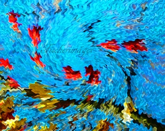 Colorful Twirling Abstract Photography Wall Art Home Decor Digital Download or Photo Print Fine Art Photography