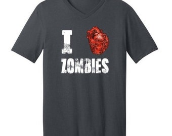 ON SALE - I Love Zombies - Men's V-neck