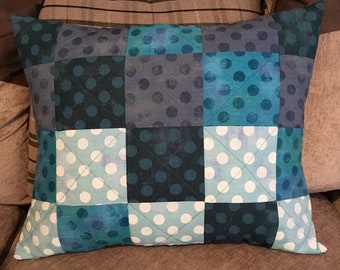 Handmade Quilted patchwork cushion cover