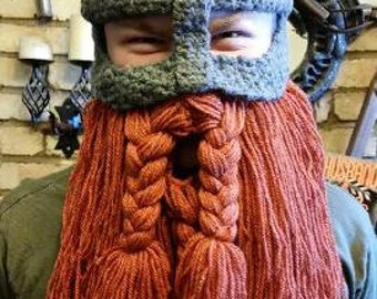 Viking helm with detachable beard