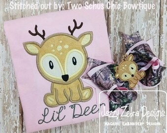 Deer 53 Applique embroidery Design - fawn Applique Design - doe Applique Design - deer Applique Design - buck Applique Design - baby