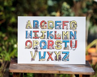 Custom Full Alphabet Print