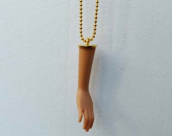 Necklace Barbie arm short golden Barbijoux