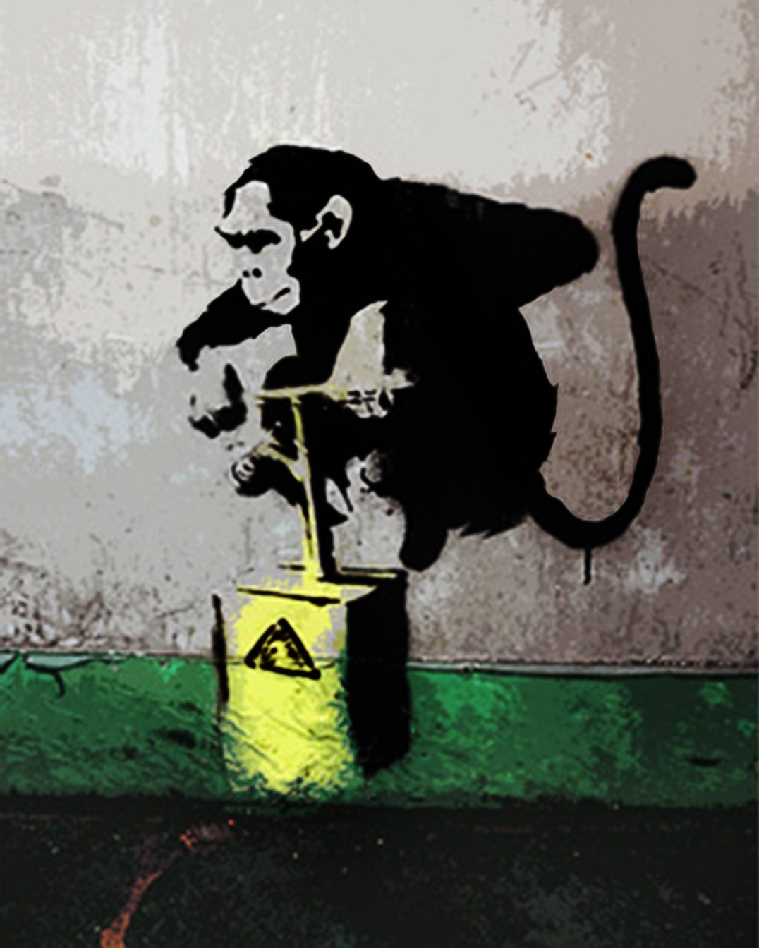 Banksy canvas Dynamite Monkey Street Art Grafitti Premium