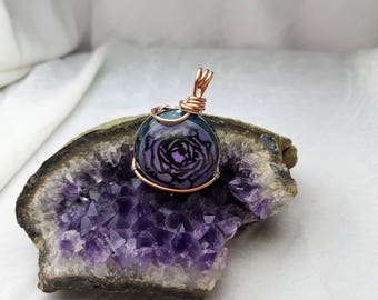 Rose Circle Pendant