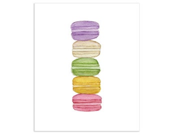 French Macarons Art Print