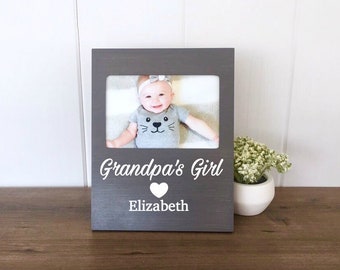New Grandpa Picture Frame, Grandpa's Girl Frame, Father's Day Gift, Father's Day Gift from Daughter, New Grandpa Gift, Gift for Grandpa