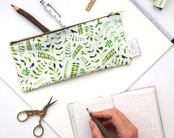 Rustic, Bridesmaid Gift, Pencil Case, Pencil Pouch, Make Up Bag, Small Bag, Zipper Pouch, Pouch, pencil bag, cute pencil case, Floral Print