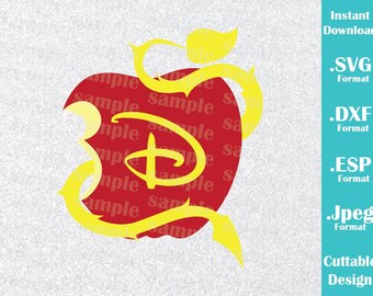 INSTANT DOWNLOAD SVG Disney Inspired Disney Descendant Live Evil Logo for Cutting Machines Svg, Esp, Dxf and Jpeg Format Cricut Silhouette