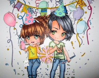 Party Time - Digital Stamp
