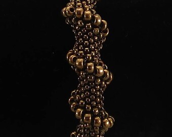 Spiraled bronze bracelet