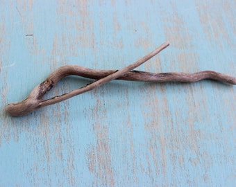 Wavy Driftwood Sculpture , Natural Driftwood Piece for Art & Coastal Home Decor