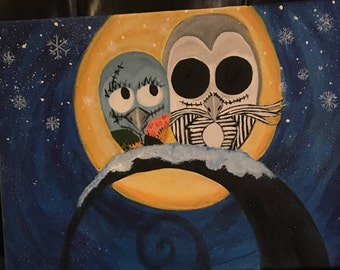 Jack and Sally penguins: A Nightmare Before Christmas