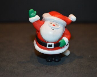1988 Hallmark Wind Up Waving Santa Pin