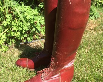 Antique Vintage Leather Riding Boots