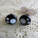 Kawaii black safety eyes, manga safety eyes black, fantasy eyes black, safety eyes black 10 mm, safety eyes with sparkle 10 mm