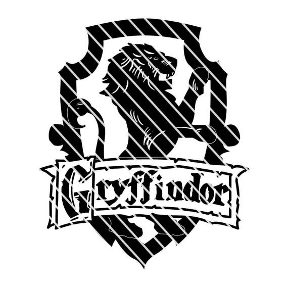 Download Harry Potter Gryffindor Crest Simple SVG file