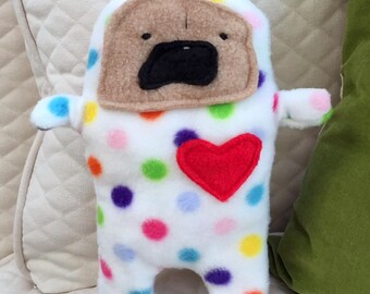Sprinkles ~ The Pug-Jama Party Bummlie ~ Stuffing Free Dog Toy - Ready To Ship Today