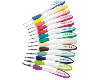 addi improved Swing Maxi ergonomic crochet hook all sizes 2 - 6 mm