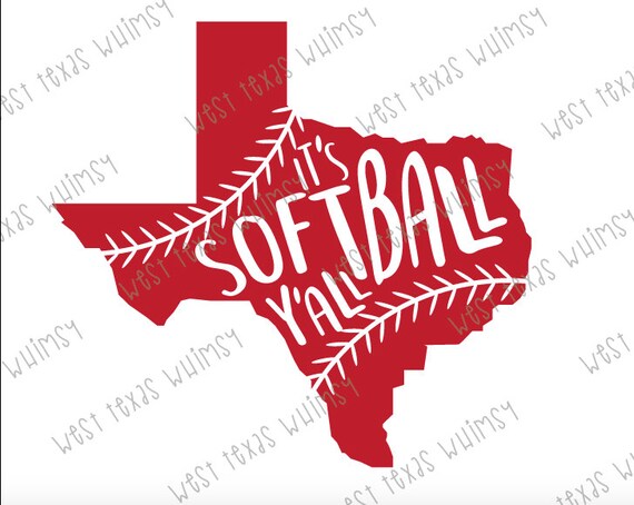 Download It's Softball Y'all SVG softball mom svg Texas