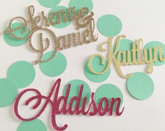 Personalized Confetti, Wedding Table Confetti, Table Confetti, Bridal Shower Confetti, Custom Confetti, Personalized Bridal Shower Confetti