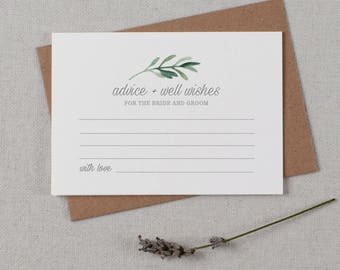 Advice For The Bride & Groom Cards, Wedding Advice Cards, Advice Card Template, Printable Advice Cards, Wedding Advice Template - KPC02_401