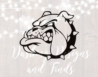 DIGITAL DOWNLOAD bulldog svg - bulldogs svg - football svg - mascot svg - cheerleader svg - team spirit svg - svg file - cut file