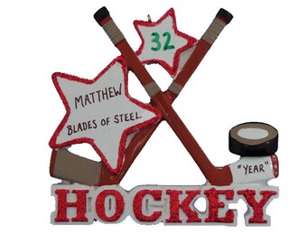 ice hockey personalized christmas ornament ice hockey ornament personalized hockey ornament - Hockey Christmas Ornaments ice hockey personalized christmas ornament ice hockey ornament personalized hockey ornament - Hockey Christmas Ornaments