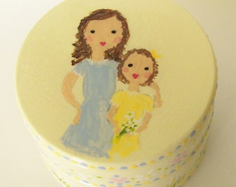 Hand Painted Love Boxes Mother Daughter Box Custom