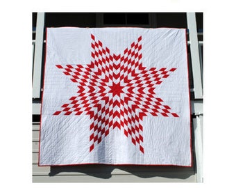 Classic Lone Star Quilt - PDF pattern